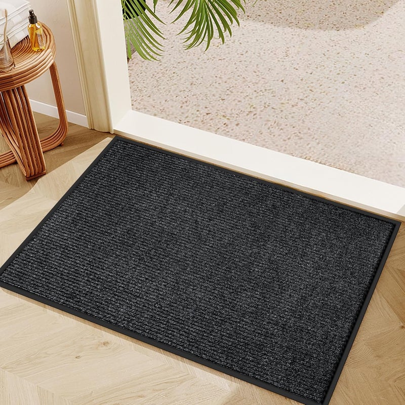 Vicwe Indoor Outdoor Door Mat, 2'x4' Heavy Duty Front Door Mat, Non-Slip Washable Doormats Entrance Mats, Dirt Resistant and Absorbent Doormat, Commercial Outdoor Entrance Floor Mat for Home Office - Image 1